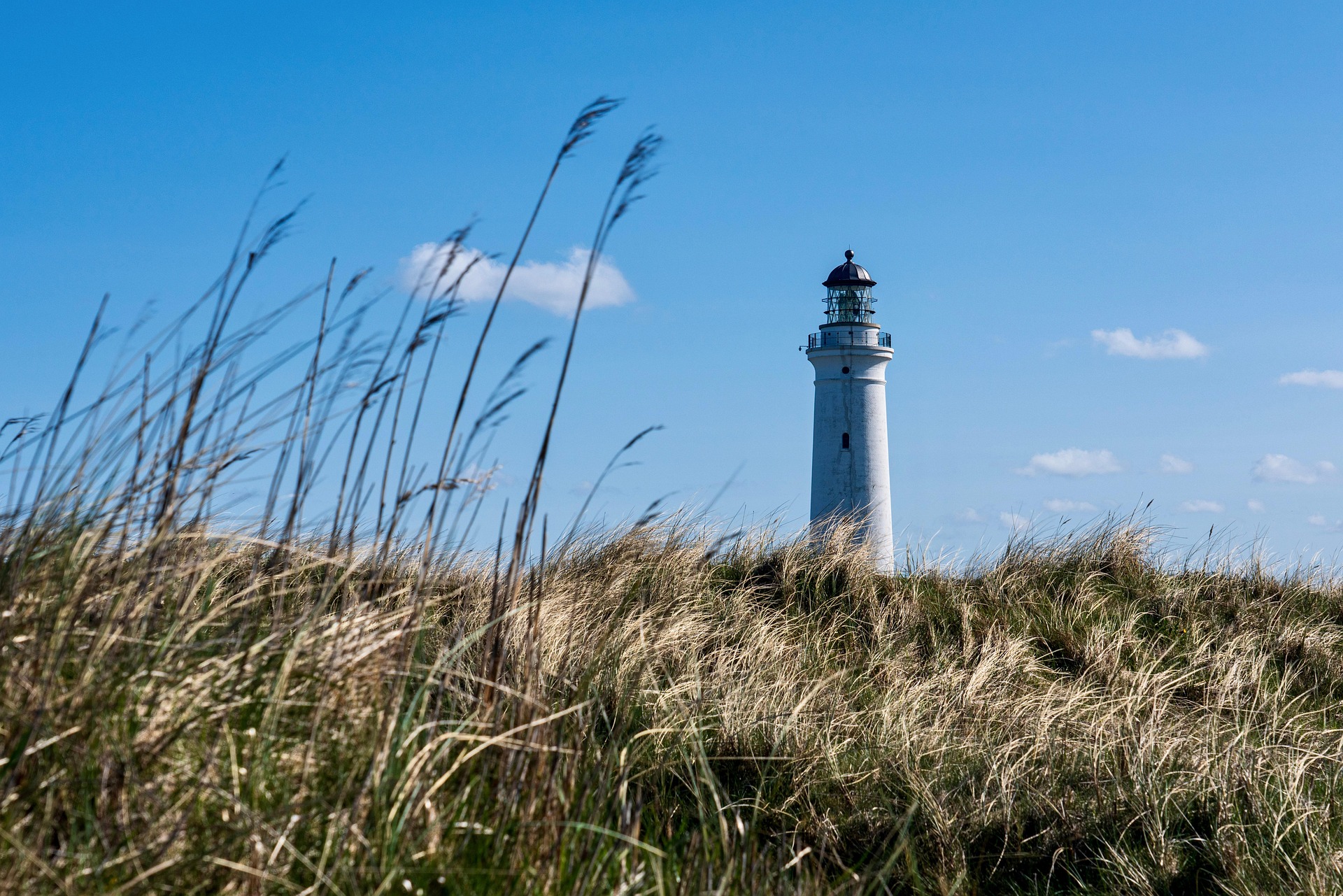 Wirral coastline and lighthouse